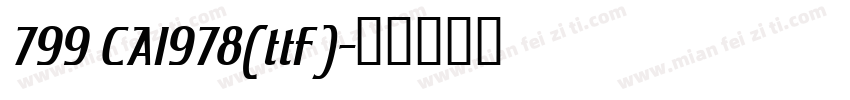 799 CAI978(ttf)字体转换